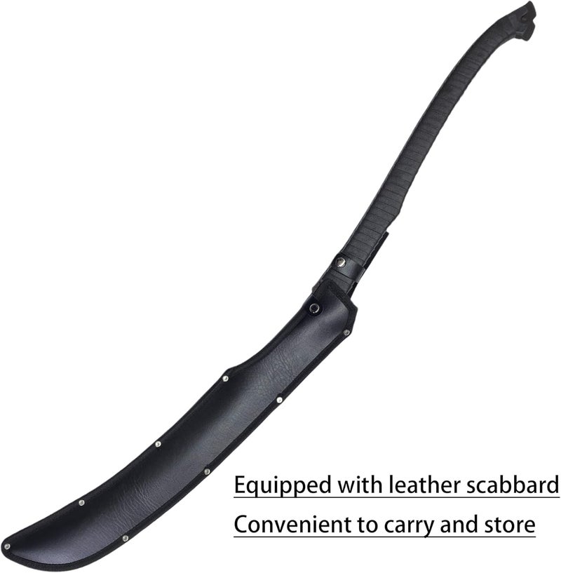 SV Handmade cast Manganese Steel Chopping Blade Sword, Full Tang, Outdoor, Hunting, Camping, Hiking, Survival, with Protective Cover, Multiple Styles to Choose from - Image 3